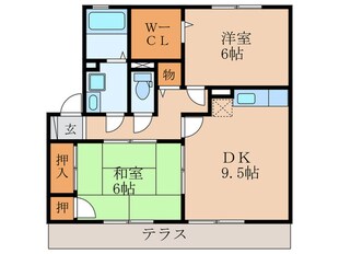 セジュール小森野Ⅱ Ａ棟の物件間取画像